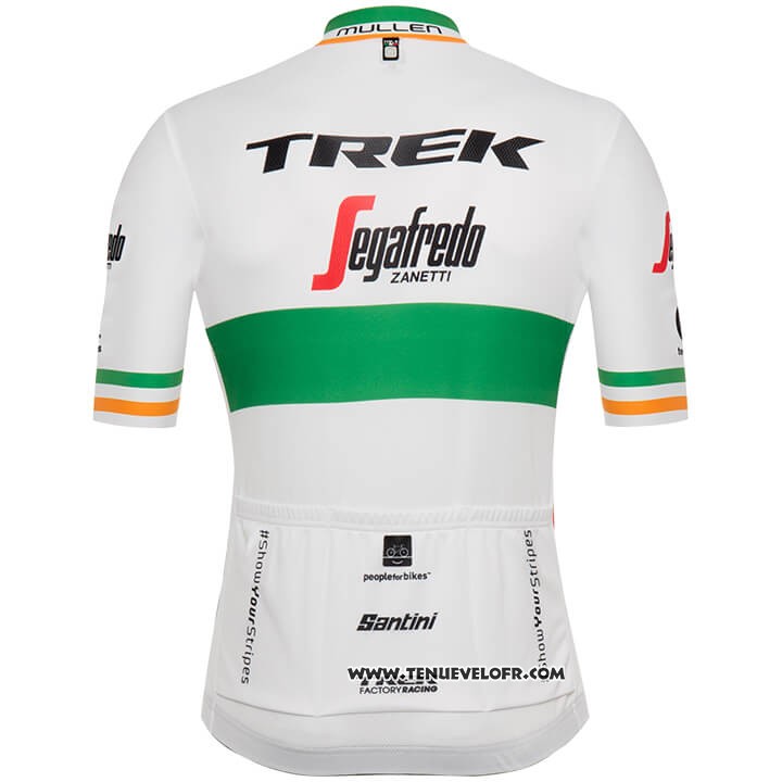 2018 Maillot Ciclismo Trek Segafredo Champion Irlande Manches Courtes et Cuissard
